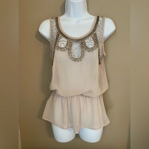 Rue 21 sheer sleeveless top. Size S.